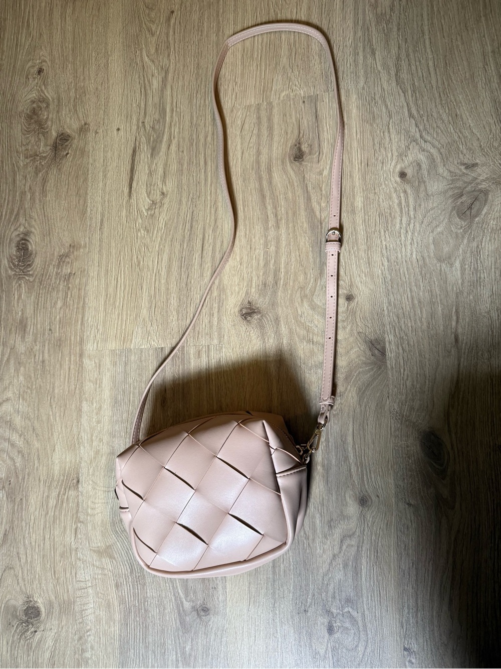 a new day Beige Woven Crossbody Bag